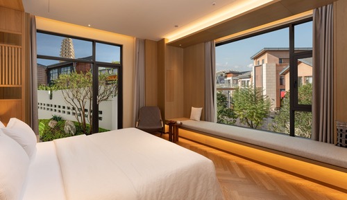 Habitación doble superior, vistas al patio