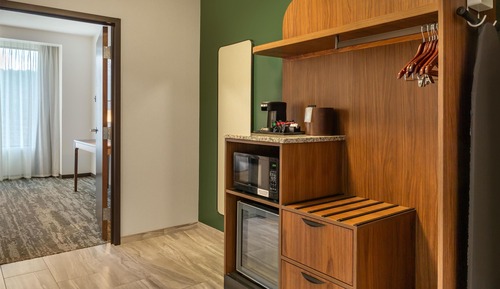 Suite, 1 cama de matrimonio grande con sofá cama, frigorífico y microondas