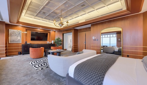 Suite estudio de lujo, 1 cama de matrimonio grande, frigorífico, vistas a la ciudad