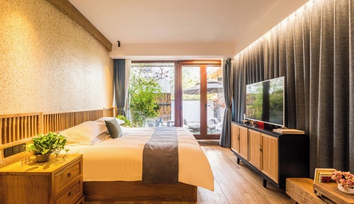 Habitación exclusiva doble, vistas al jardín