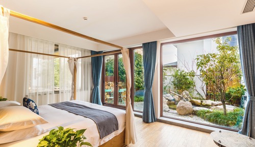 Habitación Deluxe doble, vistas al jardín