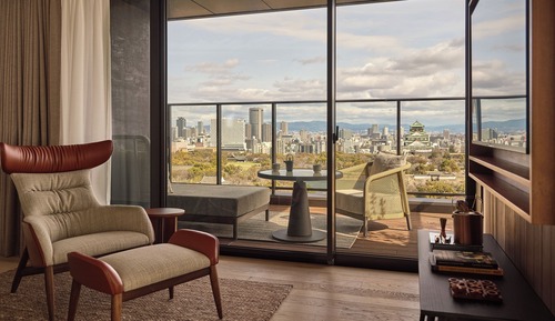 Suite junior, 2 camas dobles (Osaka Castle View)