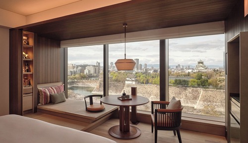Habitación Deluxe, 2 camas dobles (Osaka Castle View)