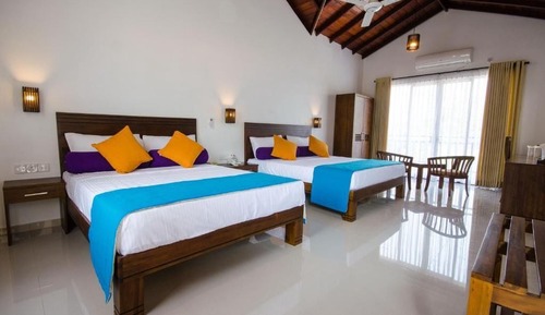 Habitación cuádruple Deluxe, 2 habitaciones, balcón, vistas al río