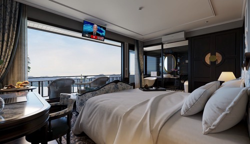 Habitación económica doble, balcón, vistas al mar
