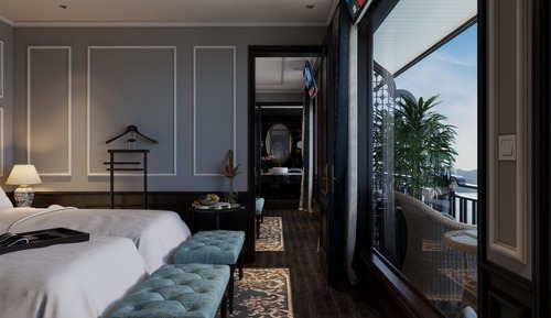 Habitación superior, balcón, vistas al mar