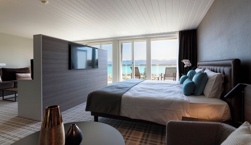 Suite, balcón, vistas al lago