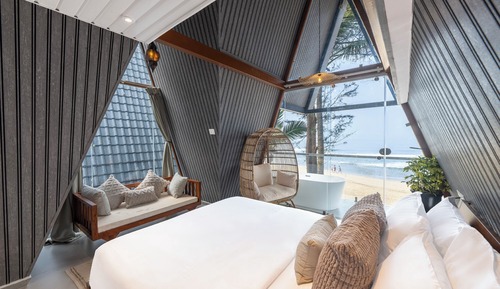 Habitación romántica, vistas al mar