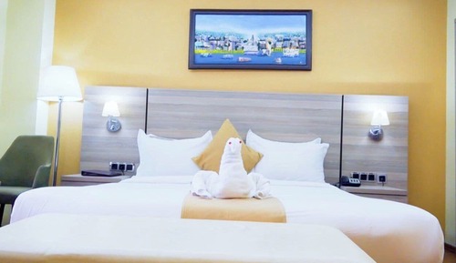 Habitación estándar doble, balcón, vistas a la ciudad