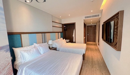 Habitación familiar doble, vistas al mar