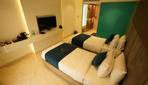 Habitación Deluxe doble, balcón, vistas a la ciudad