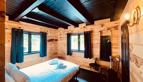 Chalet Deluxe, baño privado, vistas al lago