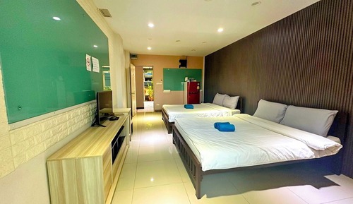 Habitación familiar, 2 camas de matrimonio