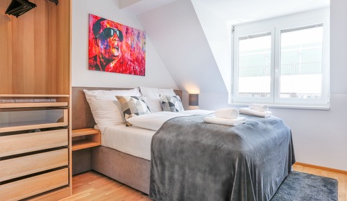 Ático Confort, 1 habitación, terraza (Erlachgasse 118)