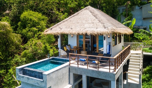 C16B - One Bedroom Private Pool Villa with Beach front