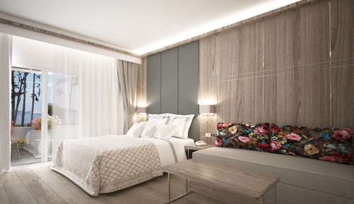 Habitación Deluxe con 1 cama doble o 2 individuales, vistas al mar
