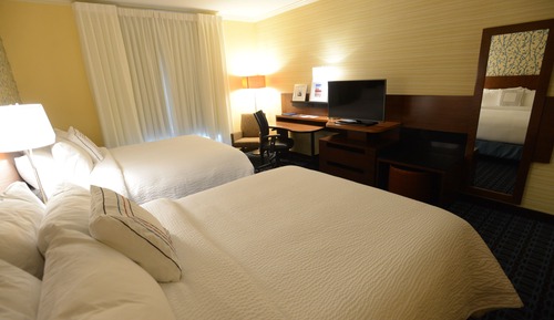 Habitación, 2 camas de matrimonio (Mobility/Hearing Access, Roll-In Shwr)