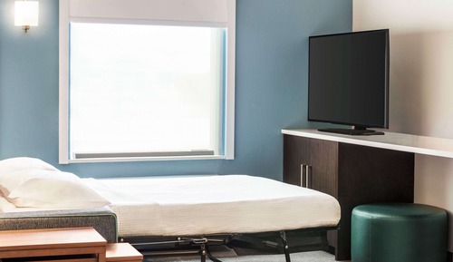Estudio, 1 cama de matrimonio, accesible para personas con discapacidad, bañera