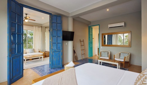 Suite presidencial, 1 cama de matrimonio grande con sofá cama, vistas al mar