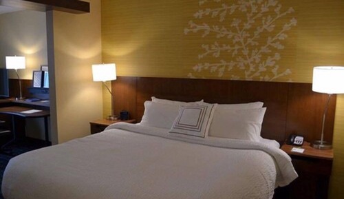 Suite, 1 cama de matrimonio grande con sofá cama (Mobility/Hearing Access, Roll-In Shwr)