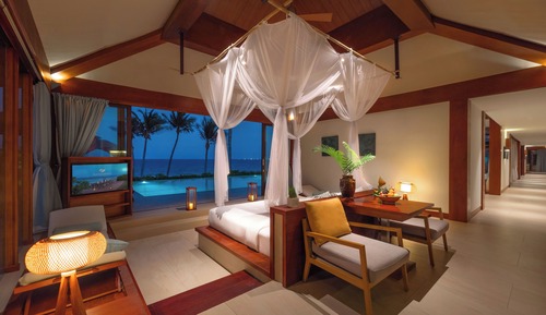 Villa, 4 habitaciones, piscina privada, frente a la playa (All Spa Inclusive)