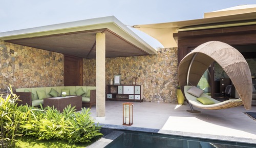 Villa Deluxe, 1 cama de matrimonio grande, vistas al jardín
