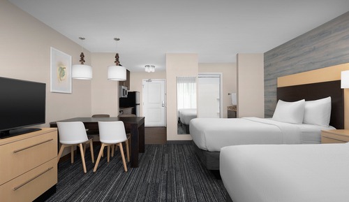 Estudio, 2 camas de matrimonio, no fumadores (Mobility Accessible, Tub)