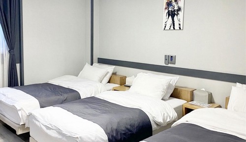 Habitación triple, vistas a la ciudad