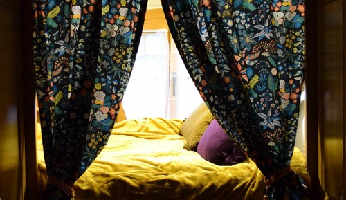 Casa móvil, baño privado, vistas al jardín