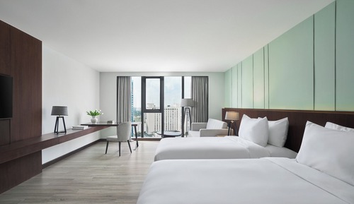 Habitación Deluxe con 2 camas individuales, vistas a la ciudad