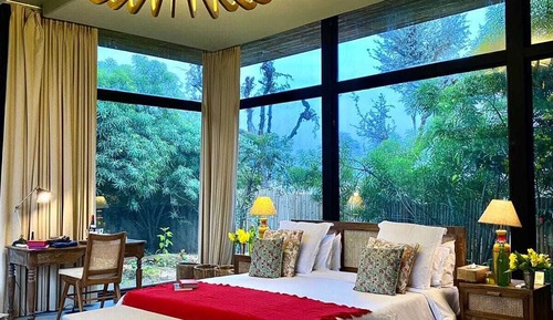 Habitación panorámica, 1 habitación, piscina privada, vistas al jardín