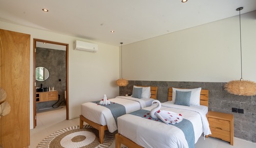 Habitación Deluxe con 2 camas individuales, vistas a la piscina