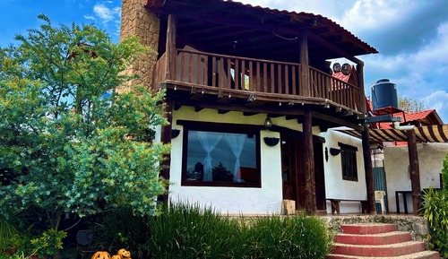 Cabaña familiar, vistas al jardín