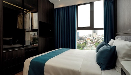 Apartamento ejecutivo, 3 habitaciones, vistas a la ciudad