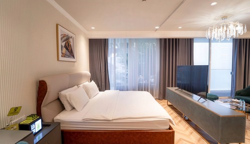 Apartamento Deluxe, 1 habitación, cocina, vistas a la ciudad