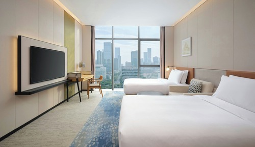Habitación Premier doble, 2 camas dobles, vistas a la ciudad