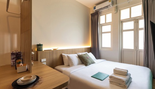 Estudio superior, 1 cama de matrimonio grande