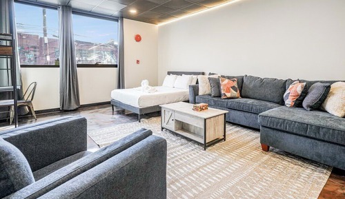 Estudio, 1 cama de matrimonio con sofá cama, no fumadores, cocina básica