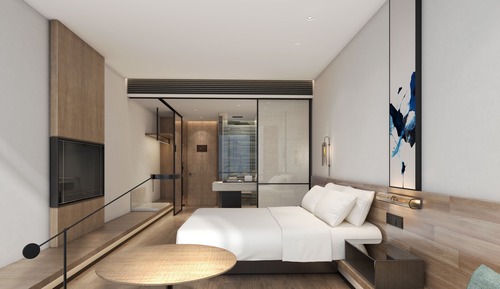 Habitación ejecutiva, 1 cama de matrimonio grande, vistas a la ciudad