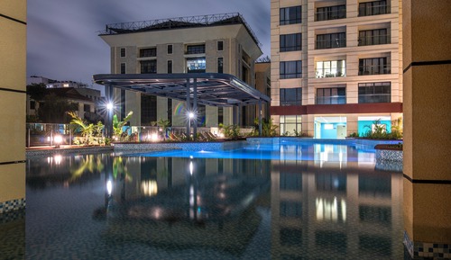 Apartamento Deluxe, 1 cama de matrimonio grande, cocina, vistas a la ciudad