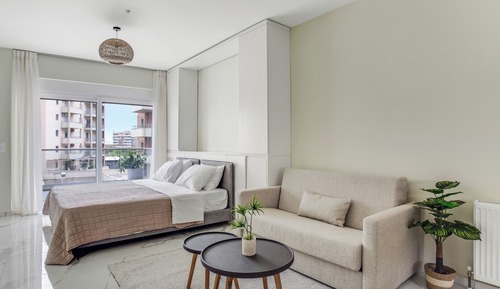 Estudio, 1 habitación, balcón