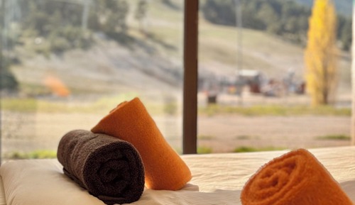 Habitación estándar con 2 camas individuales, balcón, vistas a la montaña