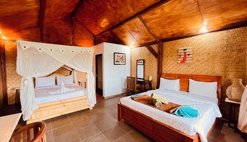 Habitación clásica, 2 habitaciones, balcón, vistas al jardín