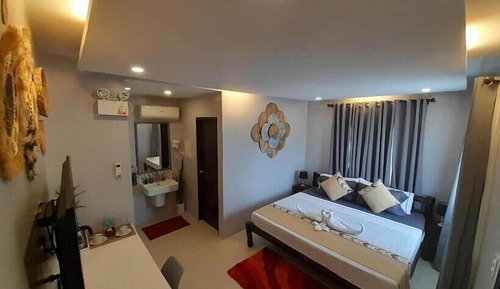 Cabaña Premium, 1 cama de matrimonio grande, balcón, vistas a la bahía