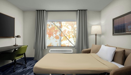 Suite, 1 cama de matrimonio grande con sofá cama
