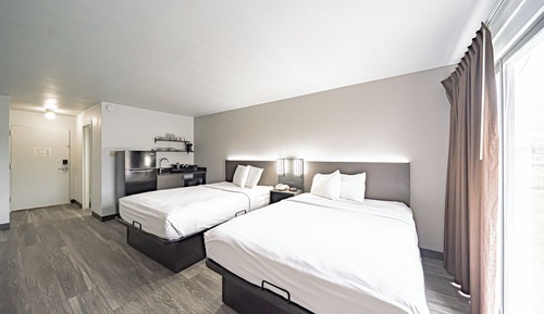Habitación estándar, 2 camas de matrimonio, no fumadores, cocina básica