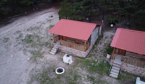 Cabaña básica, patio, vistas al jardín