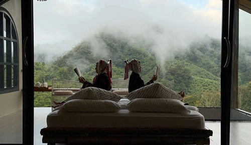 Habitación de lujo, 1 cama de matrimonio grande, vistas a la montaña