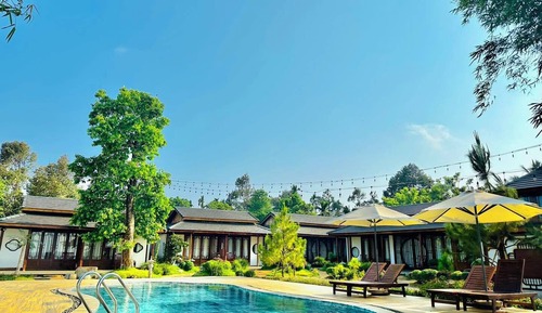 Casa de lujo, vistas al jardín