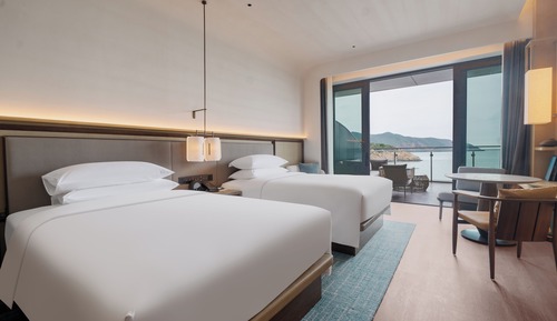 Habitación Grand, 2 camas dobles, no fumadores, vistas al mar (Terrace)